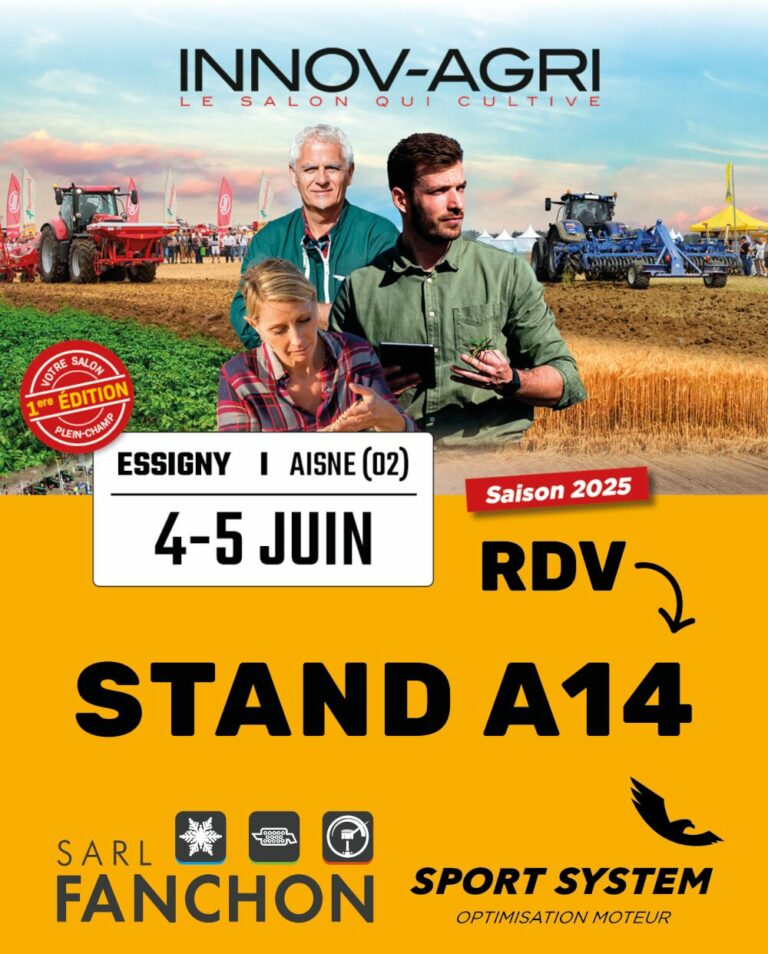 Sport System et Fanchon présents sur Innov Agri 2025