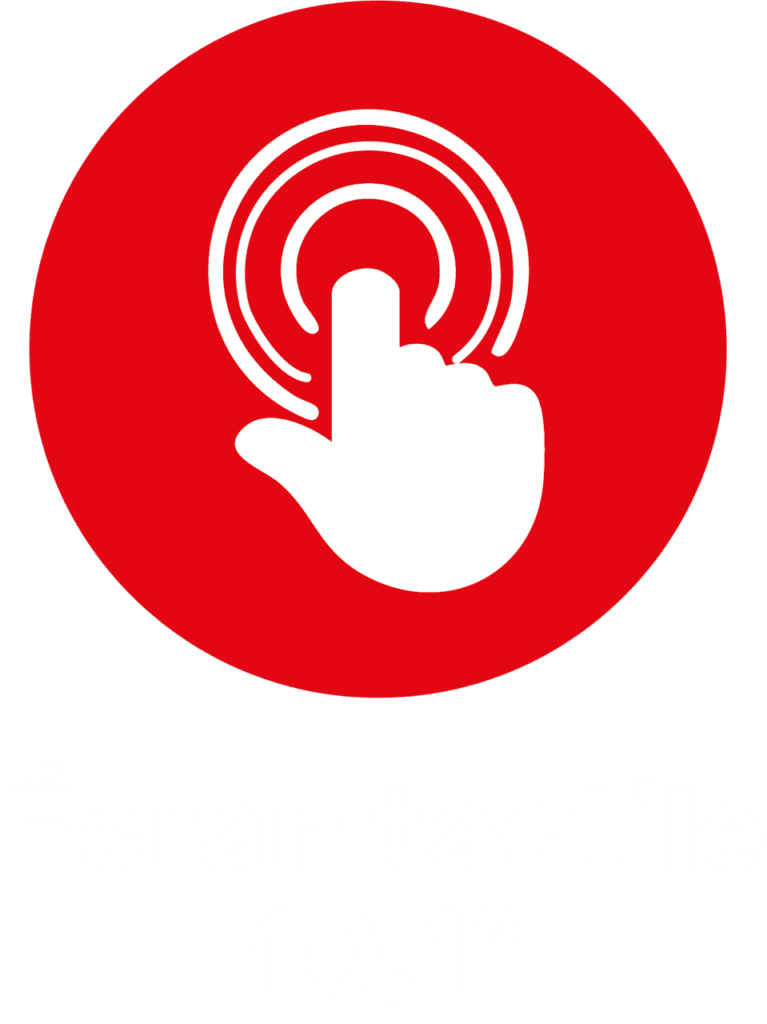 PICTO ECRAN TACTILE BLANC