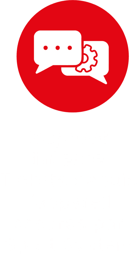 PICTO SUPPORT INTEGRE BLANC